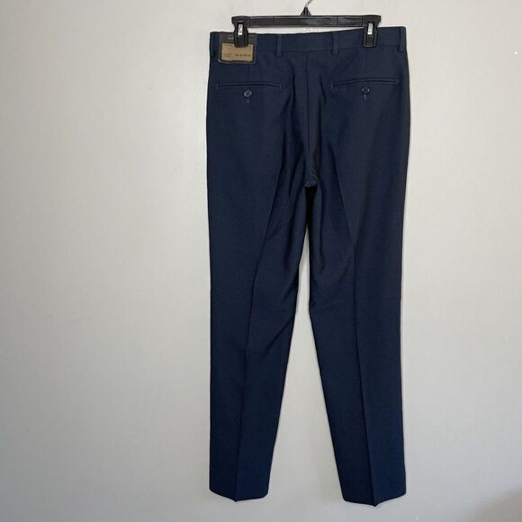 DOCKERS Pants Mens 31 x 32 Blue Modern Fit NEW Flat Front Dress Suit Stretch - Picture 3 of 6